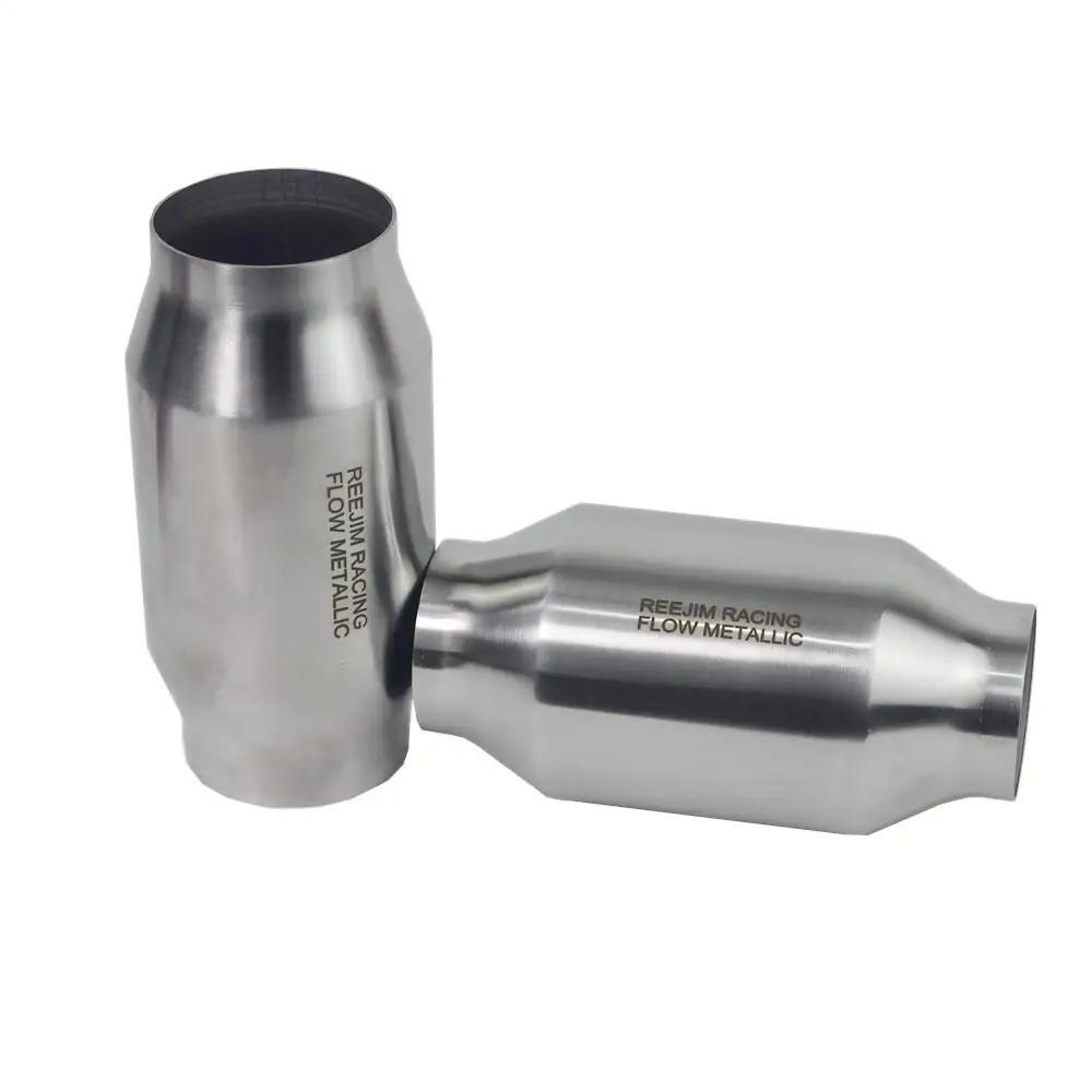 4" x 8" High-Flow Catalytic Converter - 200 Cell/cpsi Metallic Substrate - 2.5"/3" In/Out - EPA & Euro 3 Compliant