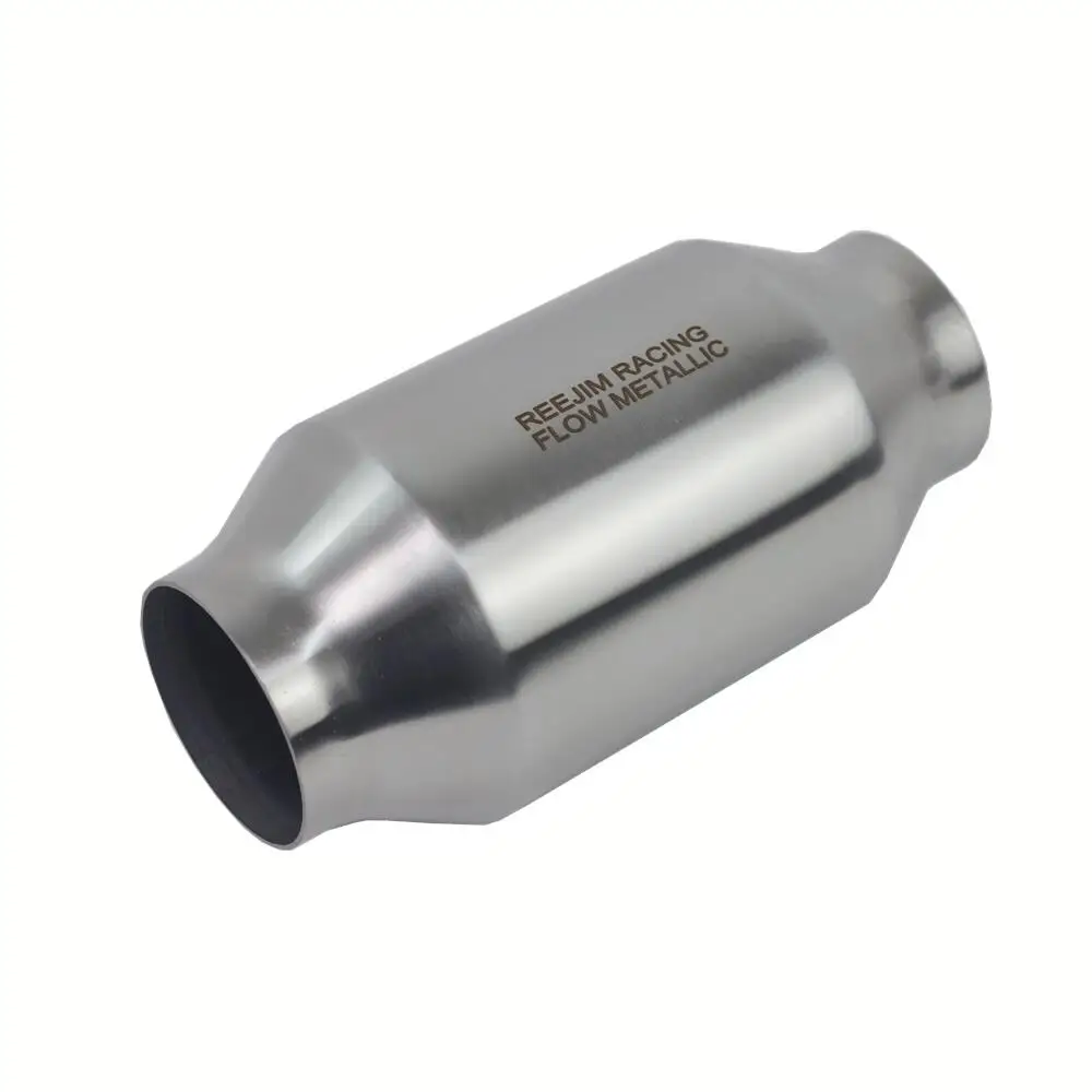 4" x 8" High-Flow Catalytic Converter - 200 Cell/cpsi Metallic Substrate - 2.5"/3" In/Out - EPA & Euro 3 Compliant