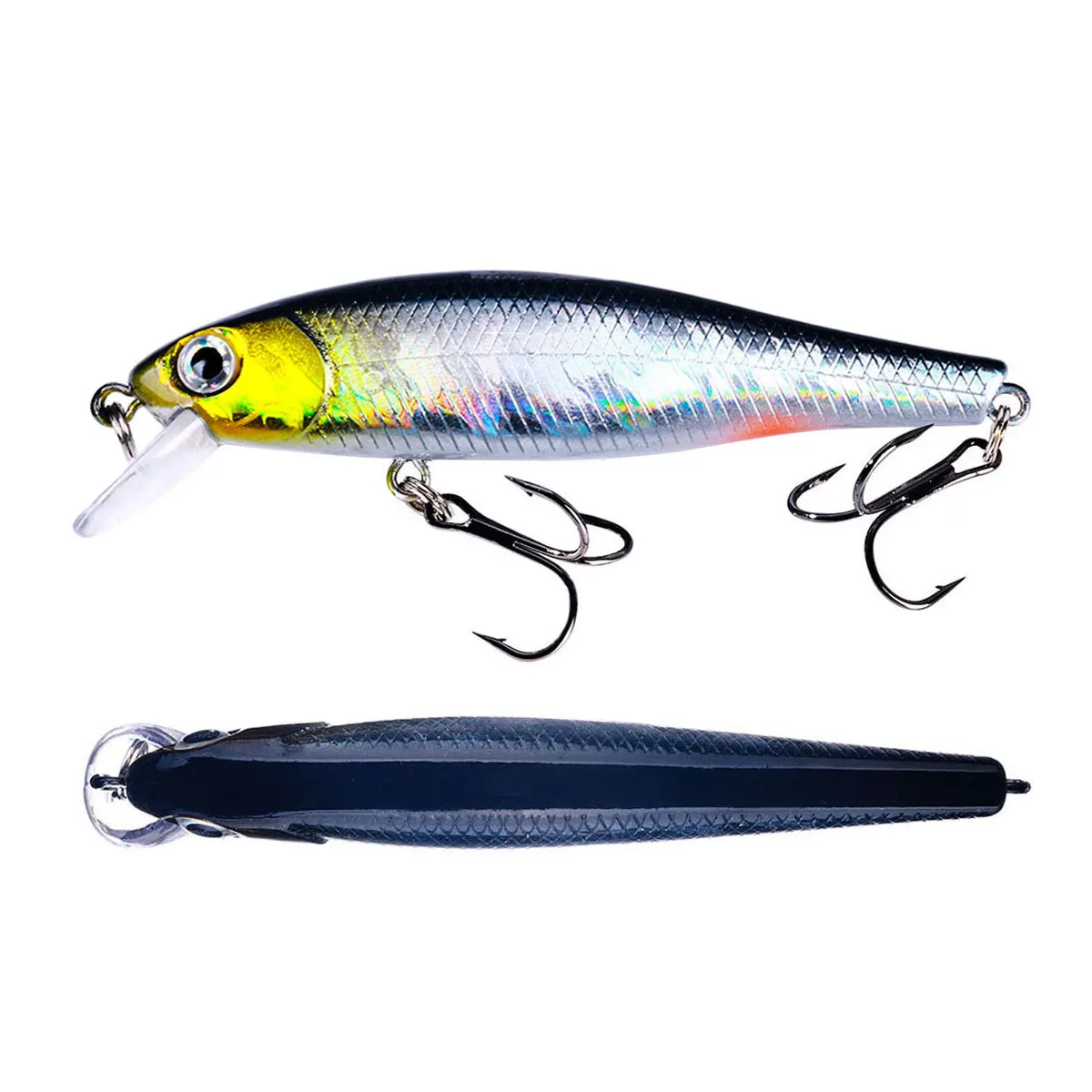 1PCS Minnow Fishing Lure Artificial Hard Bait Bionic 3D Eyes 8.8cm 9g Floating Wobbler Crankbait Bass Trolling Fishing Tackle