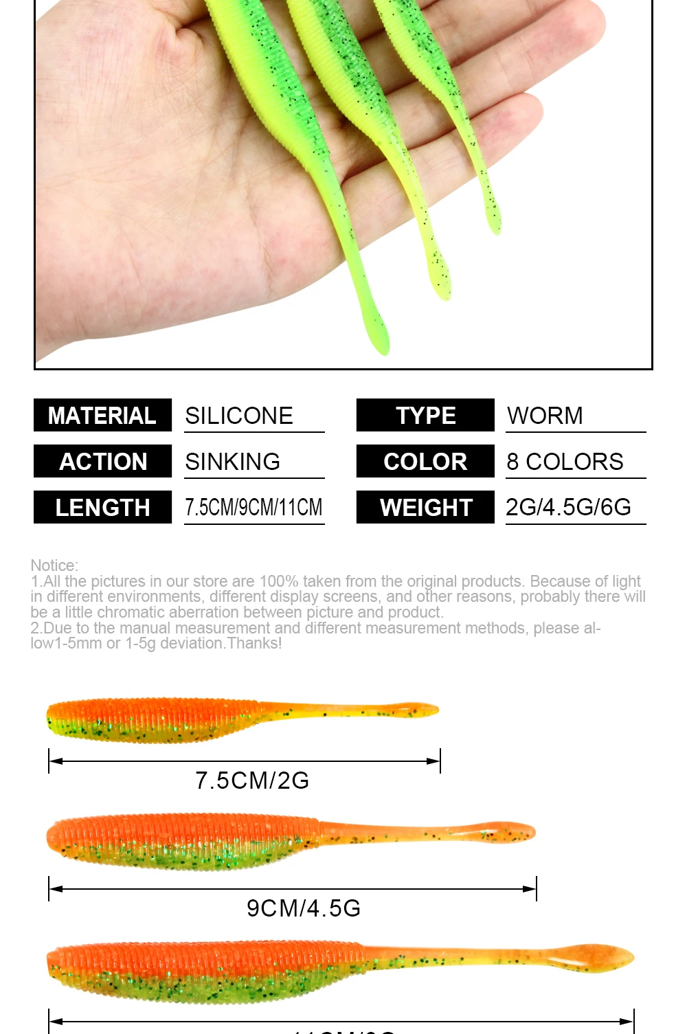 Spinpoler Stick Worm Softbait Fishing Lure Salted Straight Tail 75mm 90mm 110mm Perfect Swimming Plastics Dream Shot Soft 10pcs