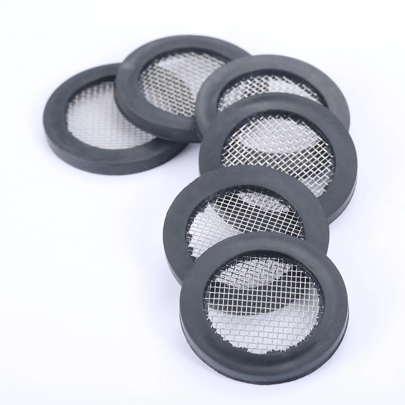 10Pcs 1/2" 3/4" O-Ring Seal Hose Gasket Rubber Washer with Net for Faucet Grommet Rubber Gasket Filter Washer Sink Strainer Tool