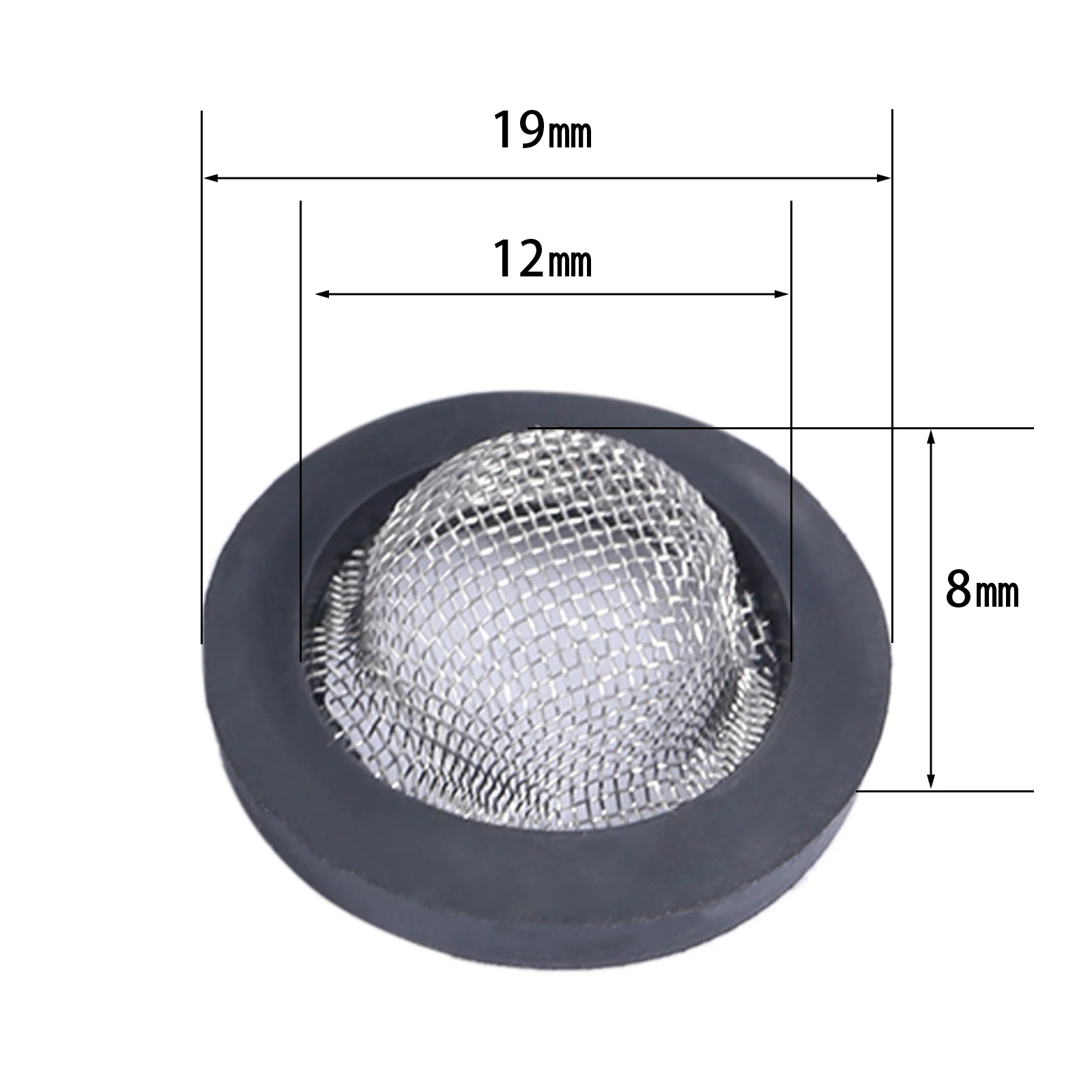 10Pcs 1/2" 3/4" O-Ring Seal Hose Gasket Rubber Washer with Net for Faucet Grommet Rubber Gasket Filter Washer Sink Strainer Tool