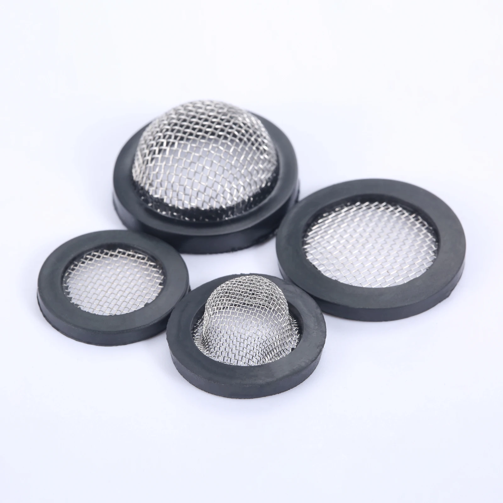10Pcs 1/2" 3/4" O-Ring Seal Hose Gasket Rubber Washer with Net for Faucet Grommet Rubber Gasket Filter Washer Sink Strainer Tool