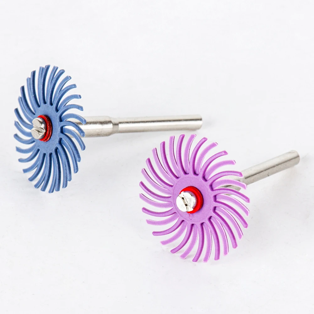 1" Radial Bristle Disc Kit Abrasive Brush 3/2.35mm Shank Detail Polishing Wheel for Rotary Tool Accessories