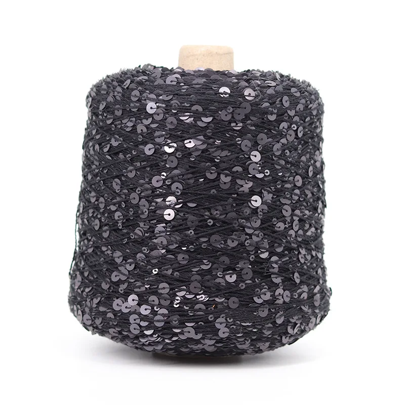 50G/Ball 49 Colors Golden Sliver Sequin Yarn Sparkle Glitter Threads Knitting Lurex Crochet Sweater Craft DIY Bag
