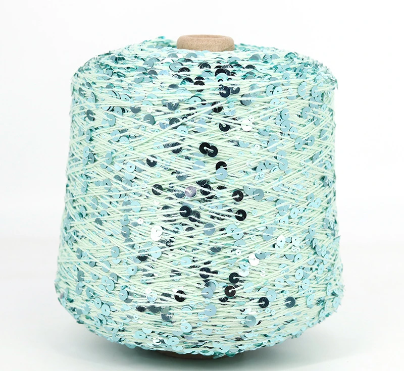 50G/Ball 49 Colors Golden Sliver Sequin Yarn Sparkle Glitter Threads Knitting Lurex Crochet Sweater Craft DIY Bag
