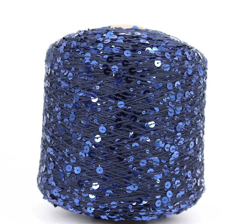 50G/Ball 49 Colors Golden Sliver Sequin Yarn Sparkle Glitter Threads Knitting Lurex Crochet Sweater Craft DIY Bag