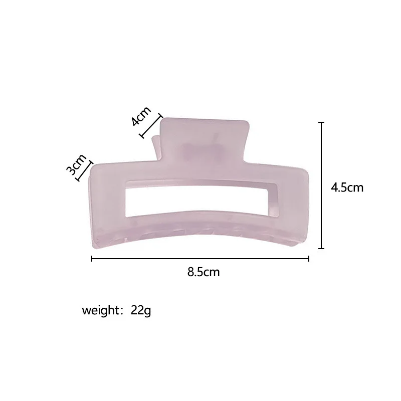 Korean Jelly Matte Gripping Clip Hairpin Trendy Simple Hair Claw Crab Barrettes Fashion For Girl Women Hair Accessories Headwear