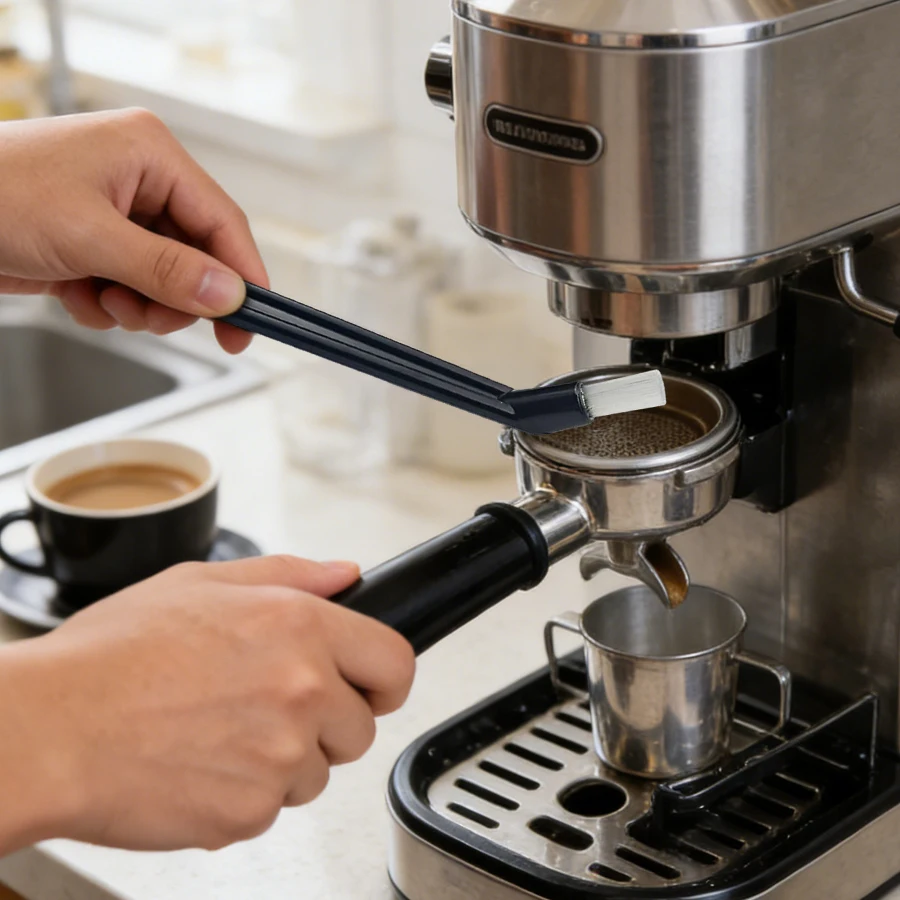 Coffee Machine Brush Cleaner Nylon Espresso Machine Brush Coffee Cleaning Tool