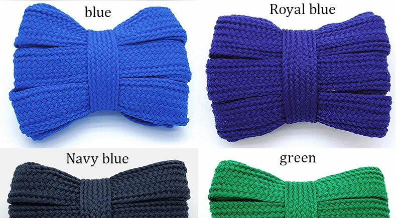 Flat Wide Shoelaces 2cm 1Pair Thick Soft Casual Sneakers Running Sports Shoe Laces 100/120/140/160CM Fashion Shoes Accessories