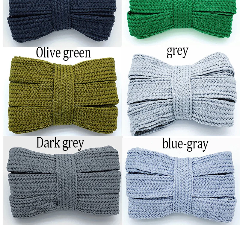 Flat Wide Shoelaces 2cm 1Pair Thick Soft Casual Sneakers Running Sports Shoe Laces 100/120/140/160CM Fashion Shoes Accessories