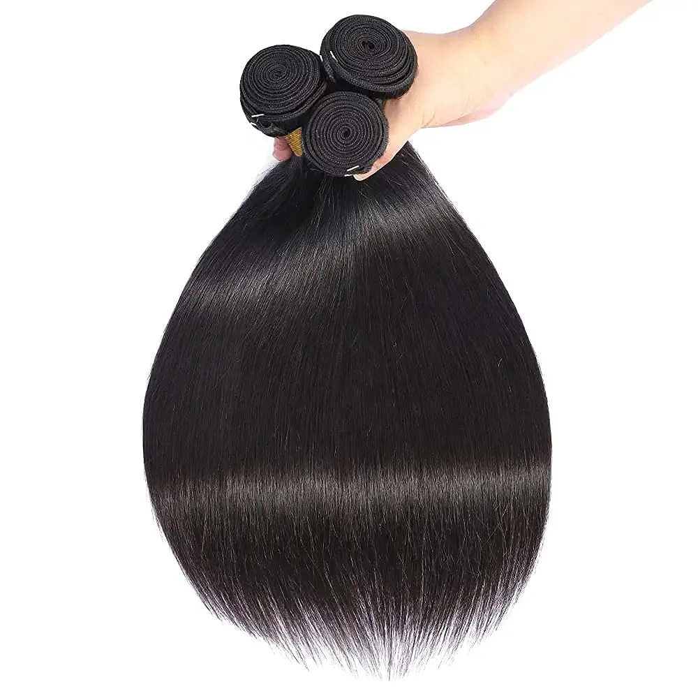 Tissage Straight Hair Bundles 1/3/4 PCS Natural Human Woman Hair Brazilian Weave 10A Human Hair Extensions Delivery 3 Day France