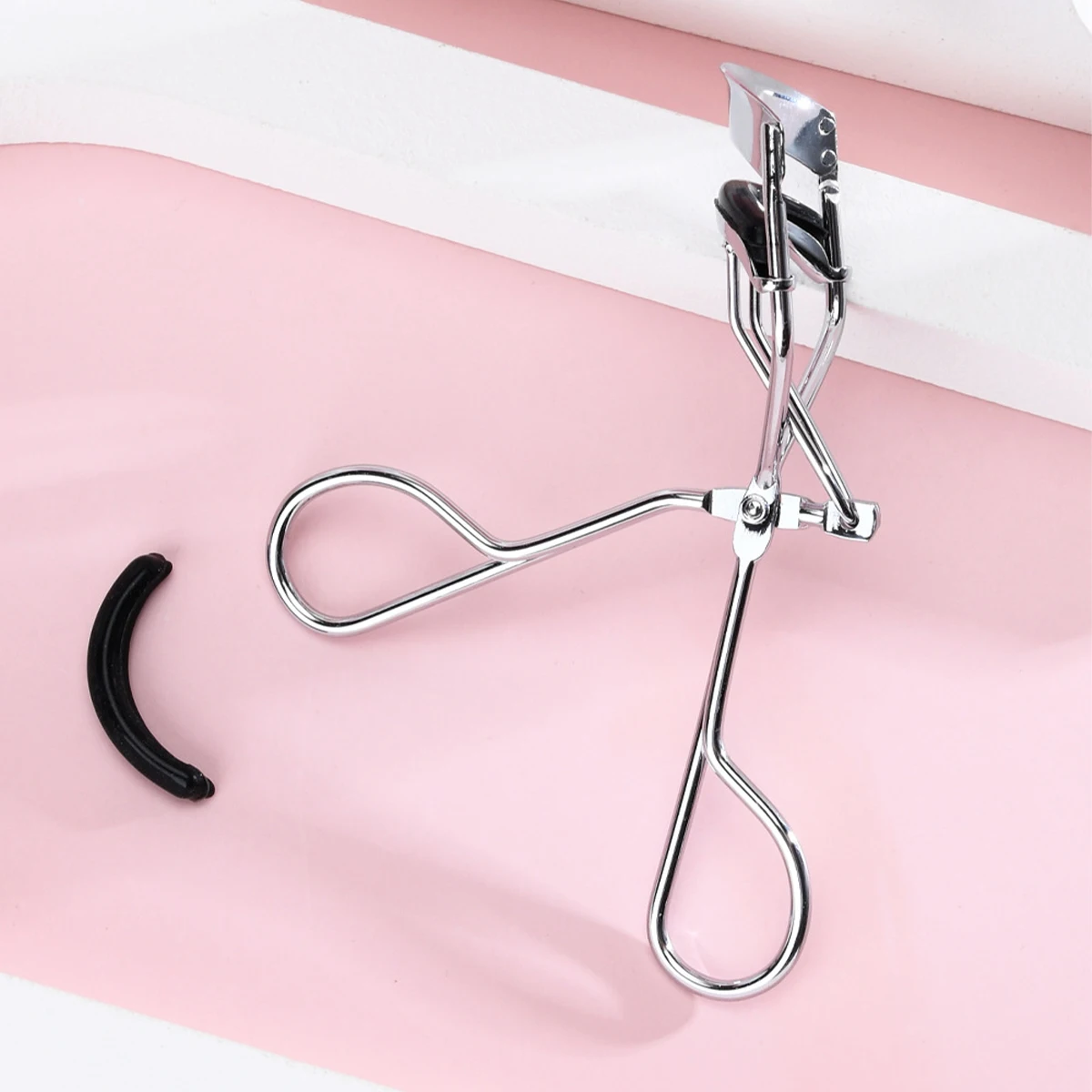 IMAGIC 1Pcs Silver Protable Long Lasting Professional Natural Curling Not Hurt Eyelashes Folding False Beauty Tools Cosmetic