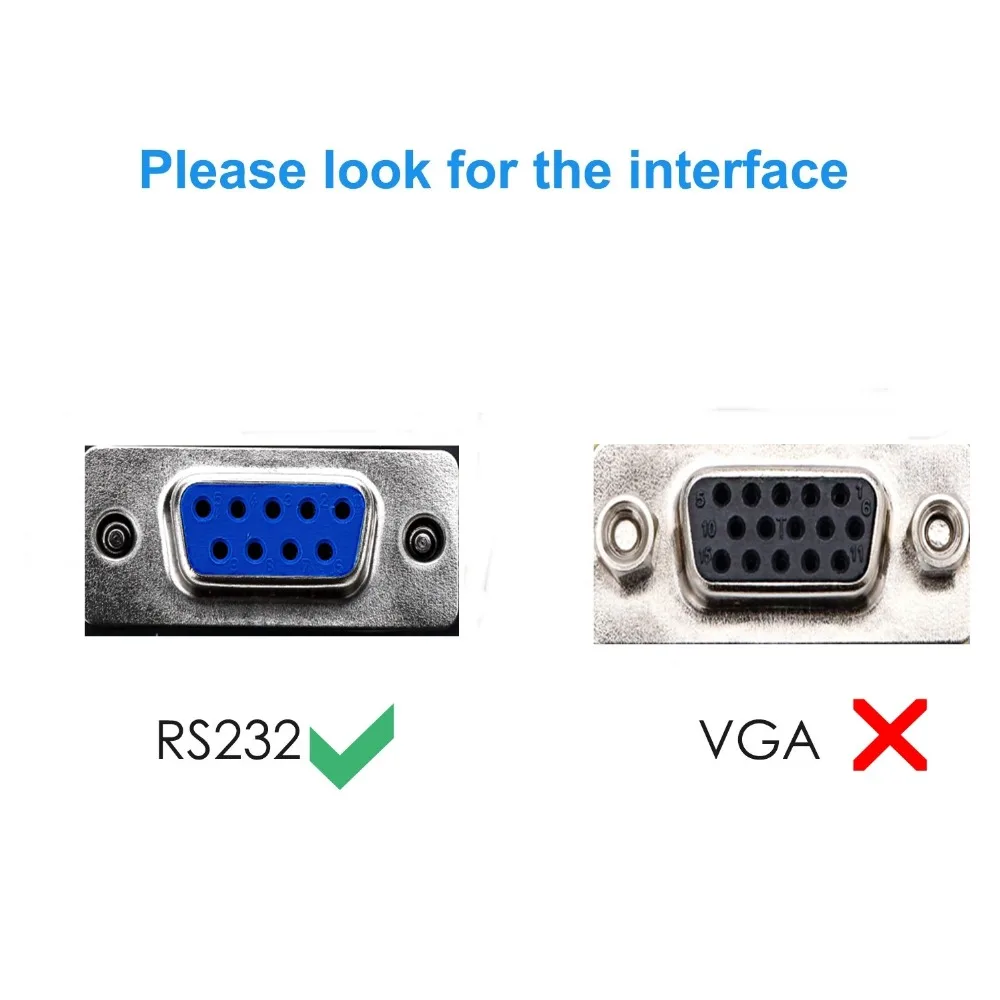 Jasoz USB to RS232 COM Port Serial Cable Adapter PDA 9 DB9 Pin Prolific PL2303 for Windows 7 8.1 10 Vista Mac OS USB RS232 Cable