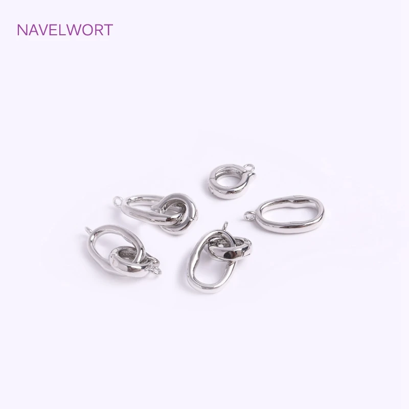 Trendy 18K Gold Plated Hinged Necklace Enhancer For DIY Necklace Making Supplies Brass Pendant Bail Jewelry Materials Wholesale