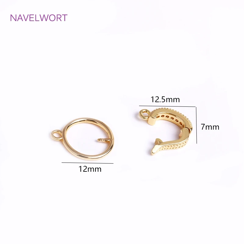 Trendy 18K Gold Plated Hinged Necklace Enhancer For DIY Necklace Making Supplies Brass Pendant Bail Jewelry Materials Wholesale