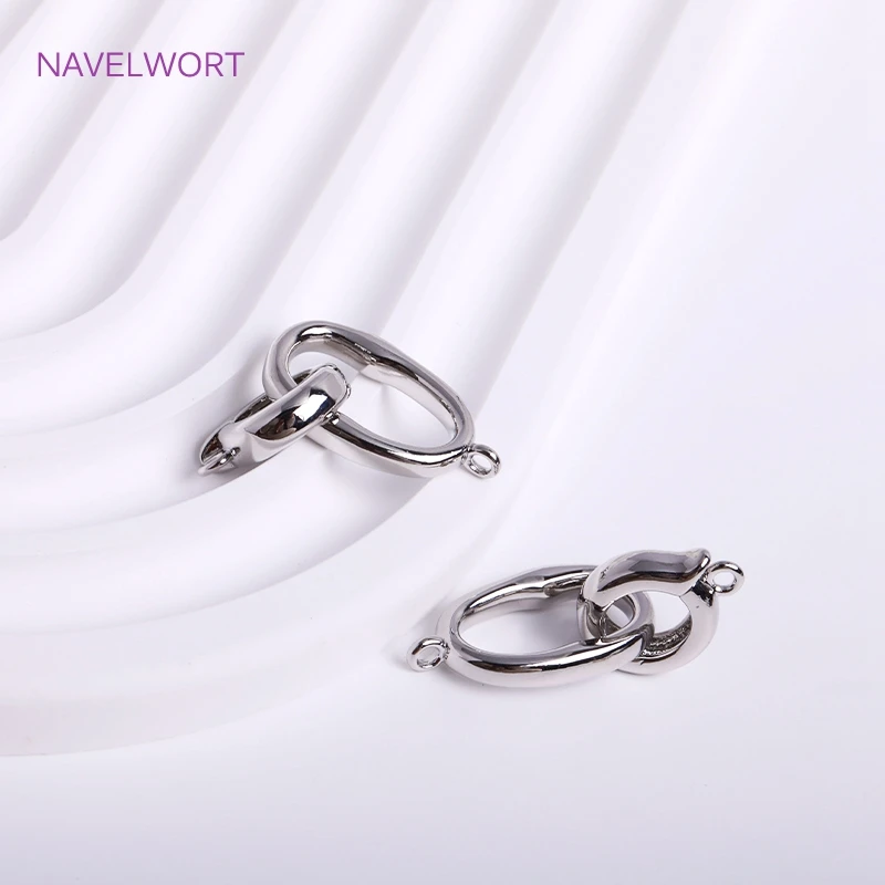 Trendy 18K Gold Plated Hinged Necklace Enhancer For DIY Necklace Making Supplies Brass Pendant Bail Jewelry Materials Wholesale