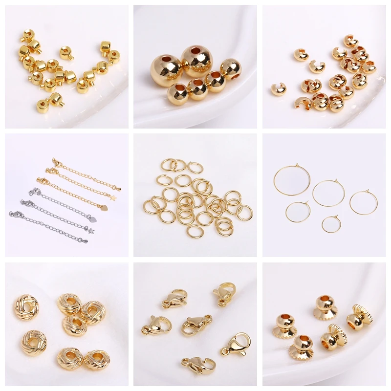 Trendy 18K Gold Plated Hinged Necklace Enhancer For DIY Necklace Making Supplies Brass Pendant Bail Jewelry Materials Wholesale