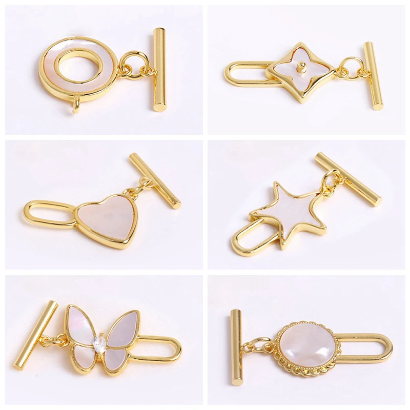 Trendy 18K Gold Plated Hinged Necklace Enhancer For DIY Necklace Making Supplies Brass Pendant Bail Jewelry Materials Wholesale