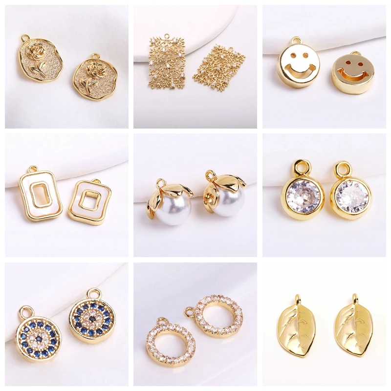 Trendy 18K Gold Plated Hinged Necklace Enhancer For DIY Necklace Making Supplies Brass Pendant Bail Jewelry Materials Wholesale