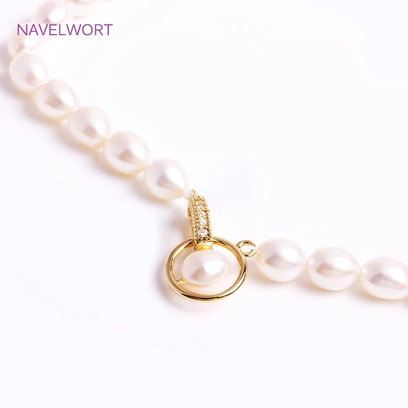 Trendy 18K Gold Plated Hinged Necklace Enhancer For DIY Necklace Making Supplies Brass Pendant Bail Jewelry Materials Wholesale