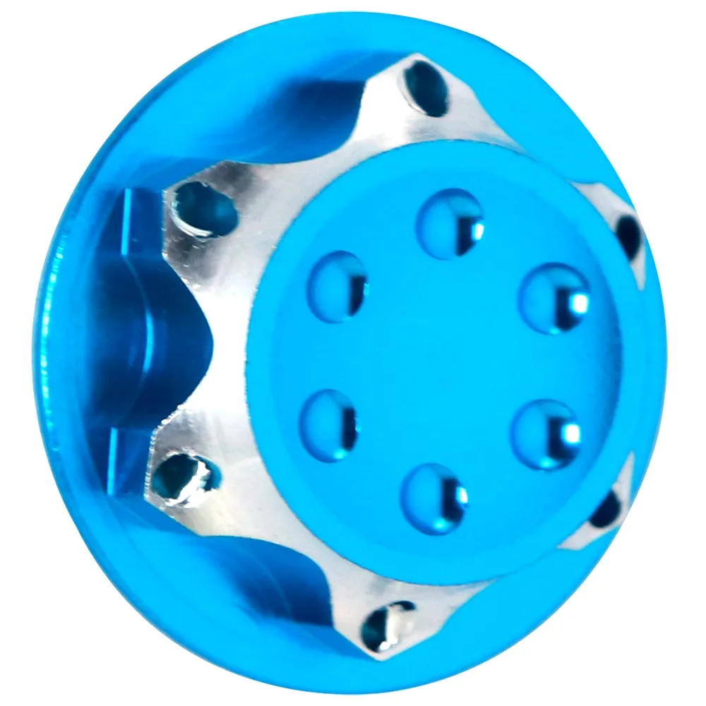 Aluminium Wheel Hub Cover Antidust Cover 17mm Hex Nut For Rc 1:8 X-maxx Summit E-revo Arrma Model Car Anti-skid Wheel Cover