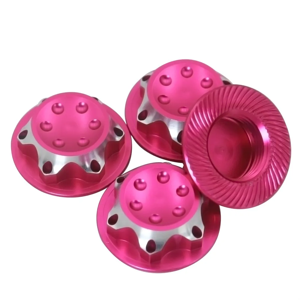Aluminium Wheel Hub Cover Antidust Cover 17mm Hex Nut For Rc 1:8 X-maxx Summit E-revo Arrma Model Car Anti-skid Wheel Cover
