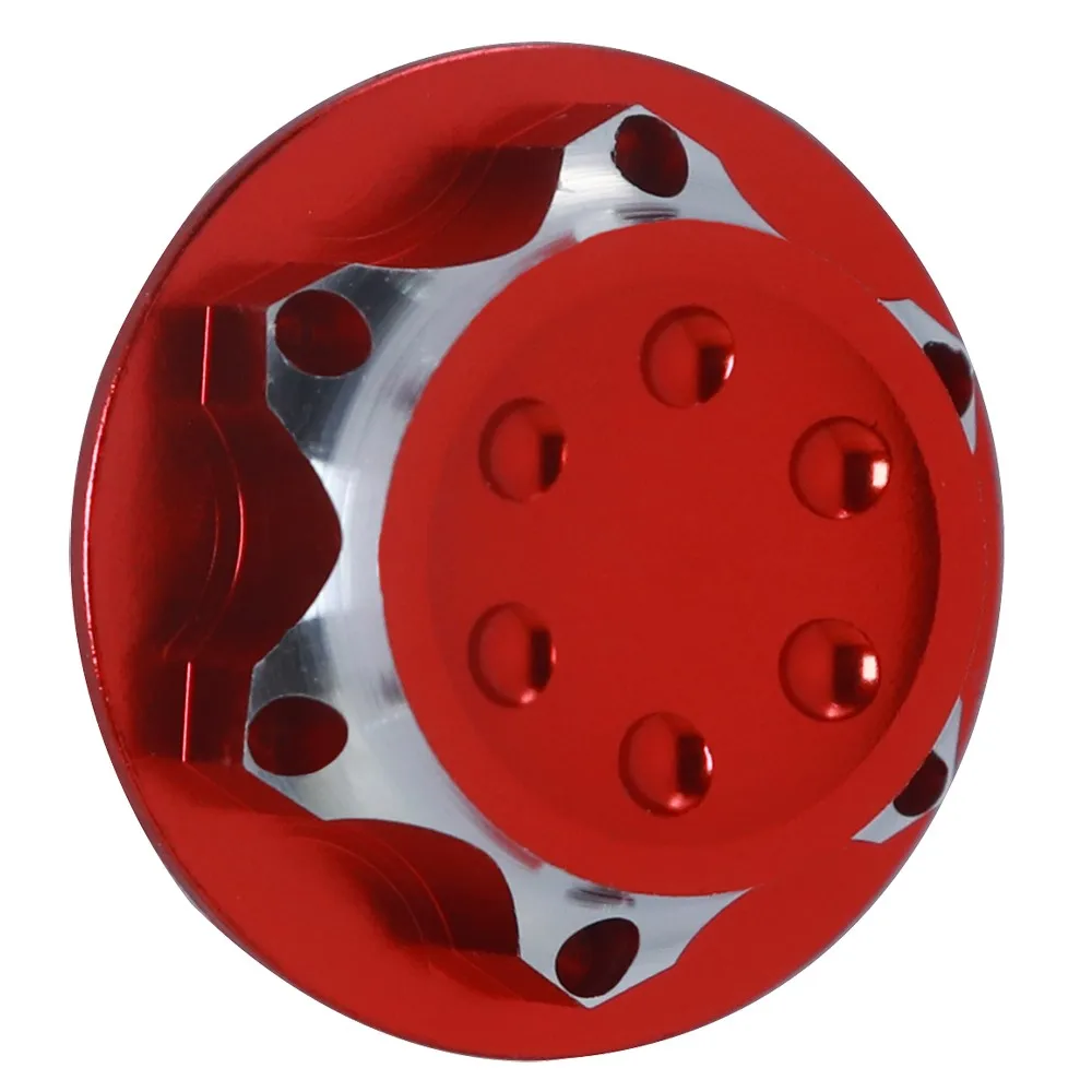 Aluminium Wheel Hub Cover Antidust Cover 17mm Hex Nut For Rc 1:8 X-maxx Summit E-revo Arrma Model Car Anti-skid Wheel Cover
