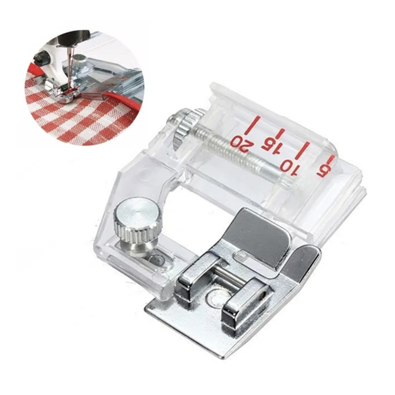 Adjustable Snap-on Bias Binder Sewing Machine Presser Foot #6290 Compatible with Domestic Machines Sewing Accessory