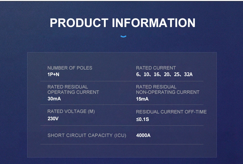 TPNL DPNL 230V 1P+N Residual Circuit Breaker with over and Short Current Leakage Protection RCBO MCB