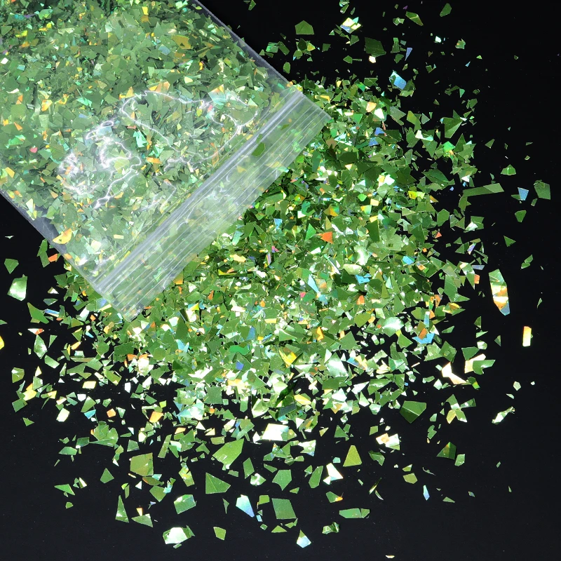 10g Holographic Glitter Irregular Flakes For Epoxy Resin Filler Sparkly Gold Silver Resin Sequins Tumbler Art Moule Resine Epoxy