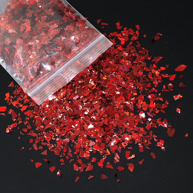 10g Holographic Glitter Irregular Flakes For Epoxy Resin Filler Sparkly Gold Silver Resin Sequins Tumbler Art Moule Resine Epoxy