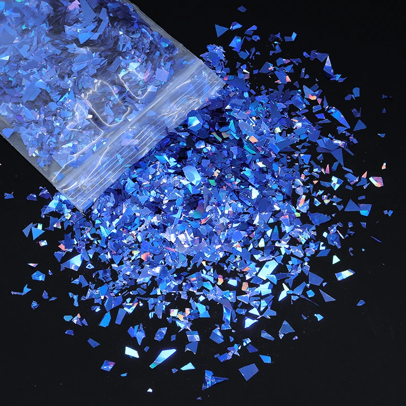 10g Holographic Glitter Irregular Flakes For Epoxy Resin Filler Sparkly Gold Silver Resin Sequins Tumbler Art Moule Resine Epoxy
