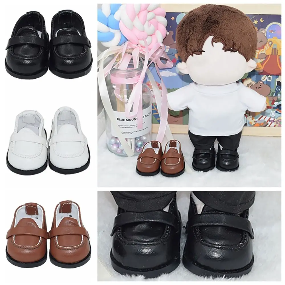 20CM Cotton Doll Shoes Fashion PU Leather Boots Casual Wear Sneakers Mini Shoes For 1/12 BJD Dolls Accessories Kids Gift