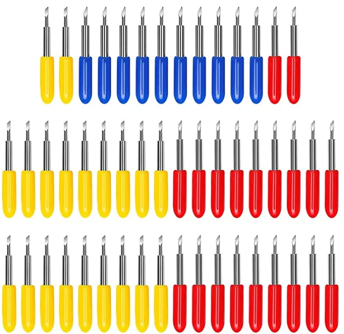 30/45/60 Degrees Replacement Blades For Roland Cricut Plotter Blade Knife Cutter Blades For Power Tools Cutting Plotter 50PCS