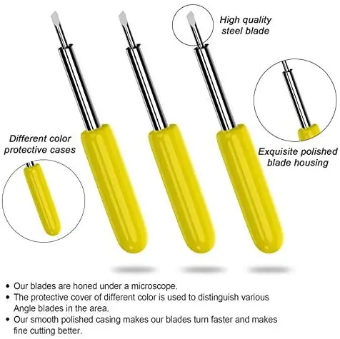 30/45/60 Degrees Replacement Blades For Roland Cricut Plotter Blade Knife Cutter Blades For Power Tools Cutting Plotter 50PCS