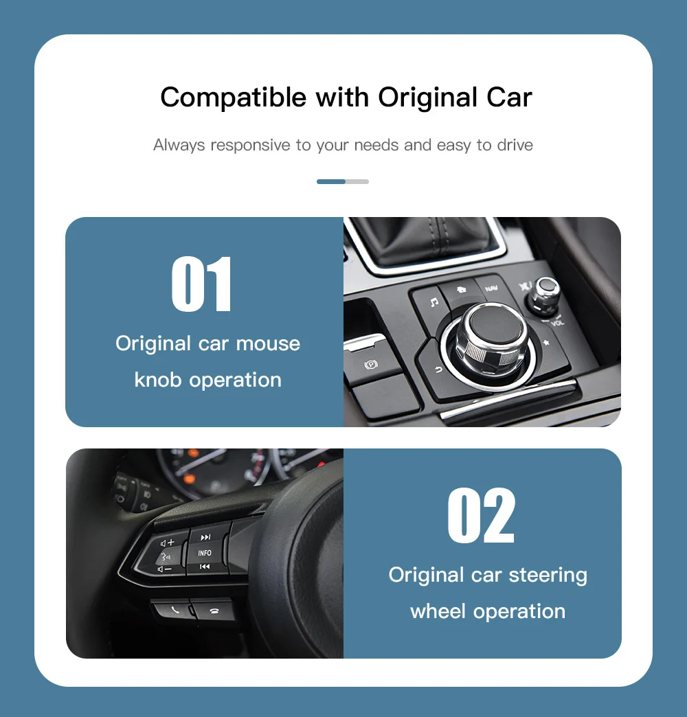 New Upgrade Wireless Apple CarPlay Android Auto Youtube USB adapter hub OEM for Mazda 3 6 2 CX3 CX5 CX8 CX9 MX5 miata TK78669U0C