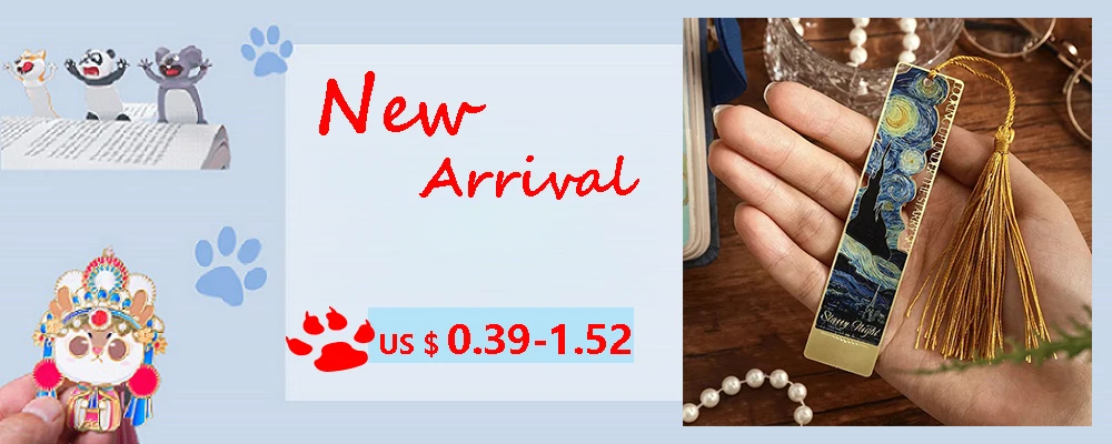 Chinese Style Brass Bookmark Tassel Pendant Retro Book Clip Metal Pagination Mark Student Gift Stationery School Office Supplies