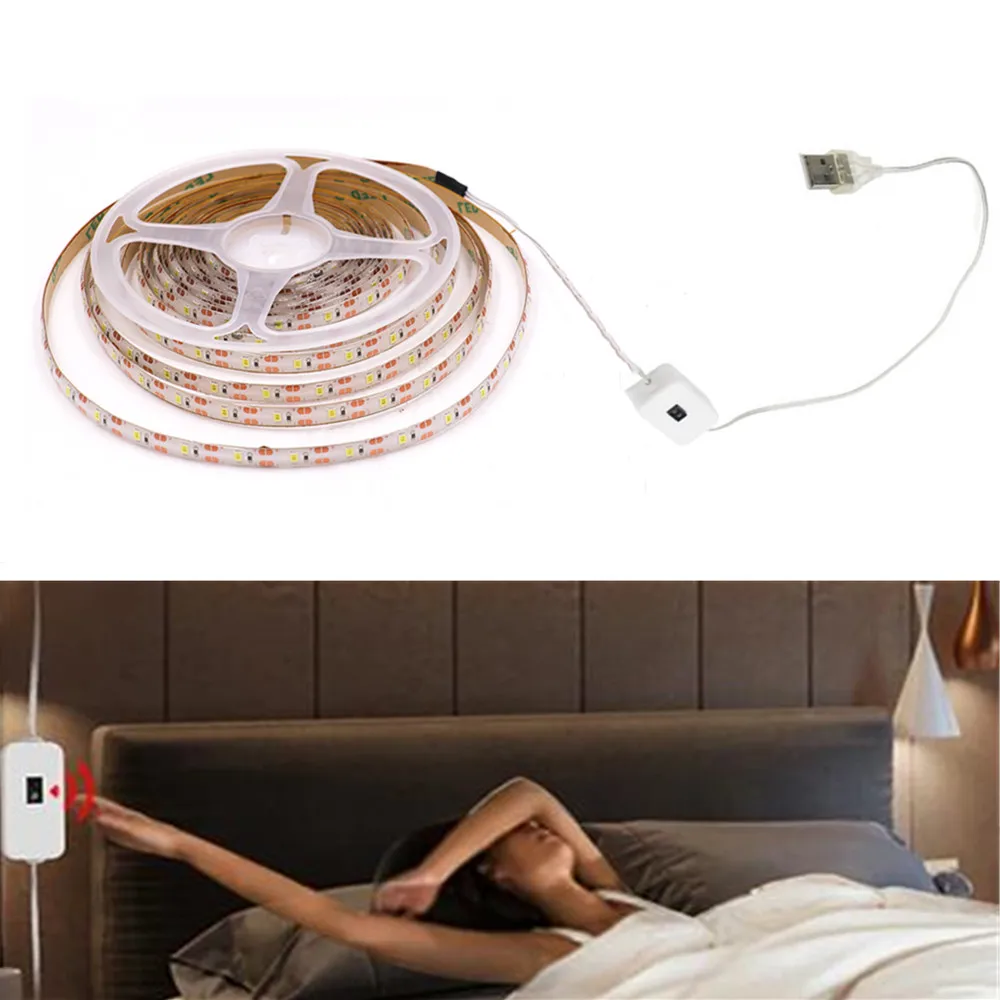5V USB LED Strip Light Battery Power SMD 2835 3528 60LED 1m 2m 5m White Warm Red Blue Green Ribbon Cabinet Lights Night DC5V