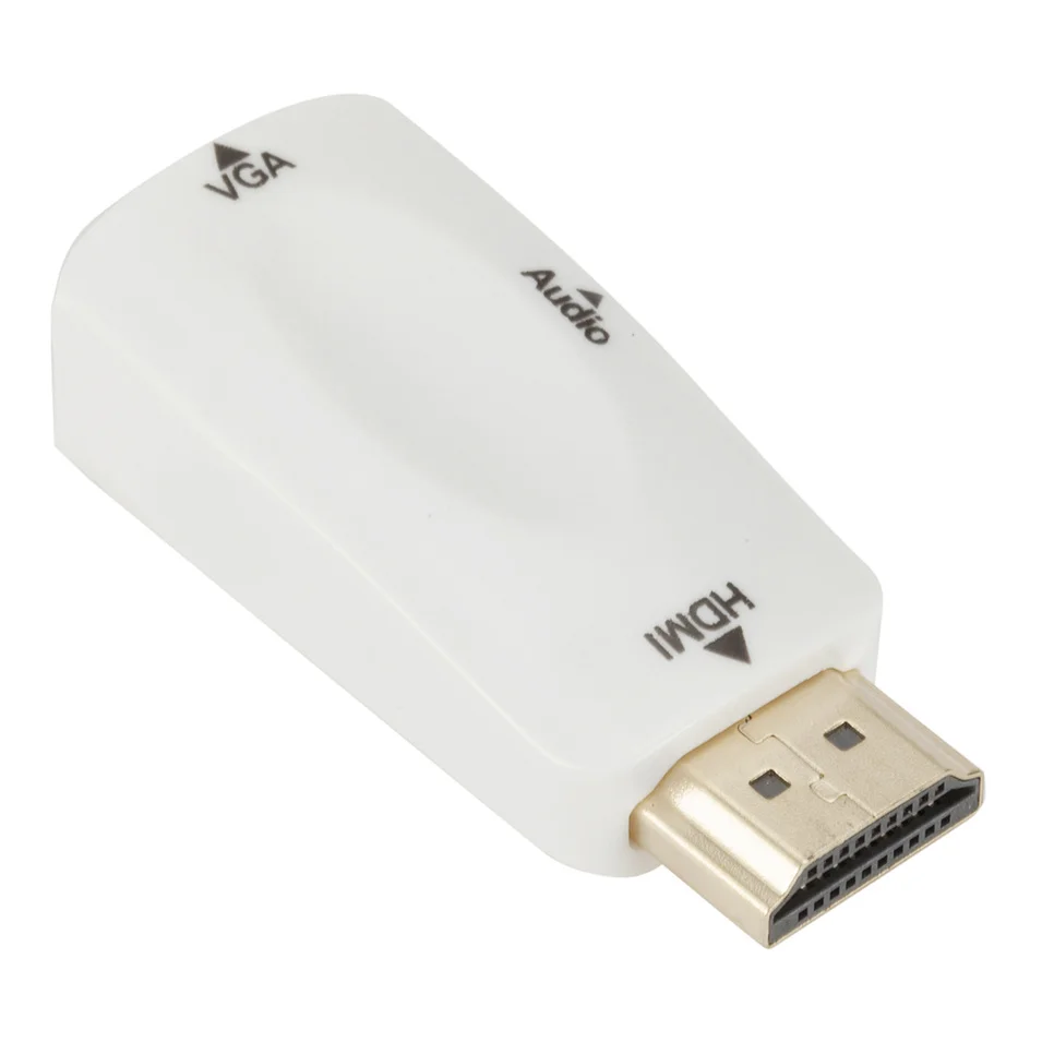 Male to Female HDMI-compatible to VGA Adapter HD 1080P Audio Cable Converter For PC Laptop TV Box Computer Display Projector