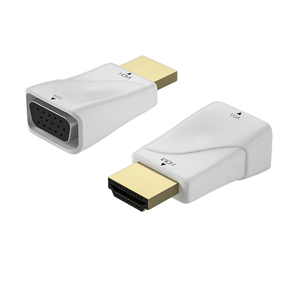 Male to Female HDMI-compatible to VGA Adapter HD 1080P Audio Cable Converter For PC Laptop TV Box Computer Display Projector