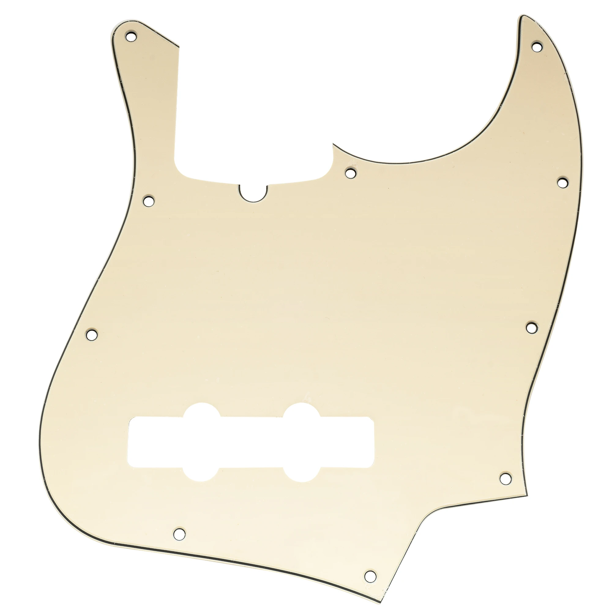 Musiclily Pro 10-Hole Modern Style J Bass Pickguard for 4 String American Jazz Bass