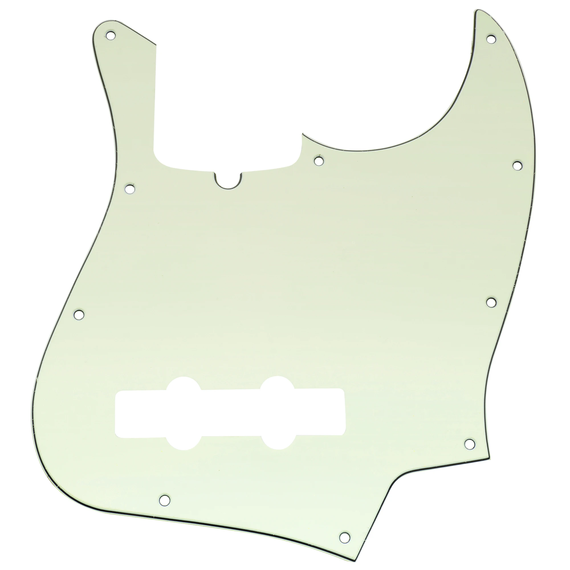 Musiclily Pro 10-Hole Modern Style J Bass Pickguard for 4 String American Jazz Bass