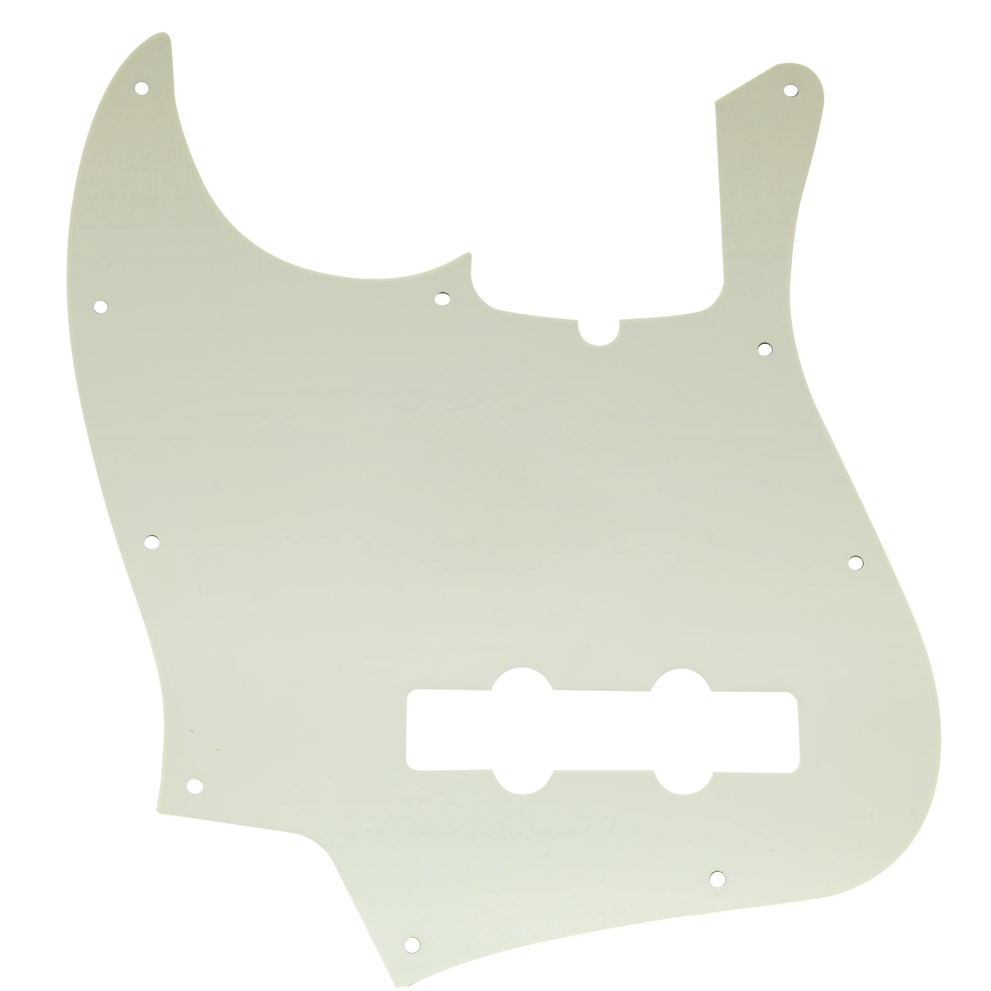 Musiclily Pro 10-Hole Modern Style J Bass Pickguard for 4 String American Jazz Bass