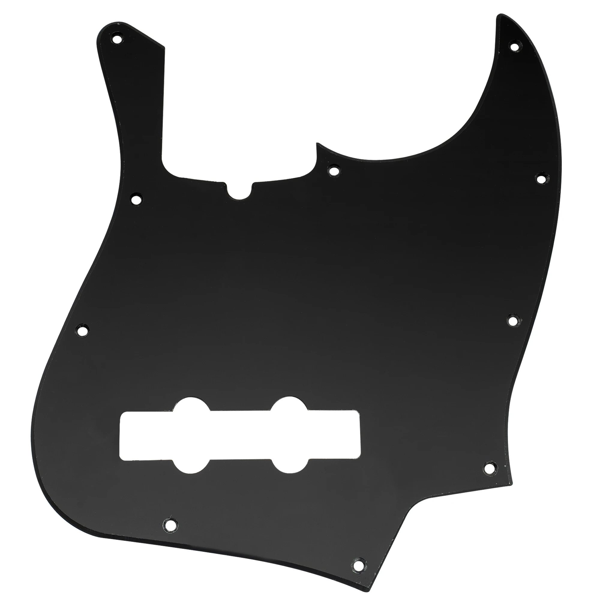 Musiclily Pro 10-Hole Modern Style J Bass Pickguard for 4 String American Jazz Bass