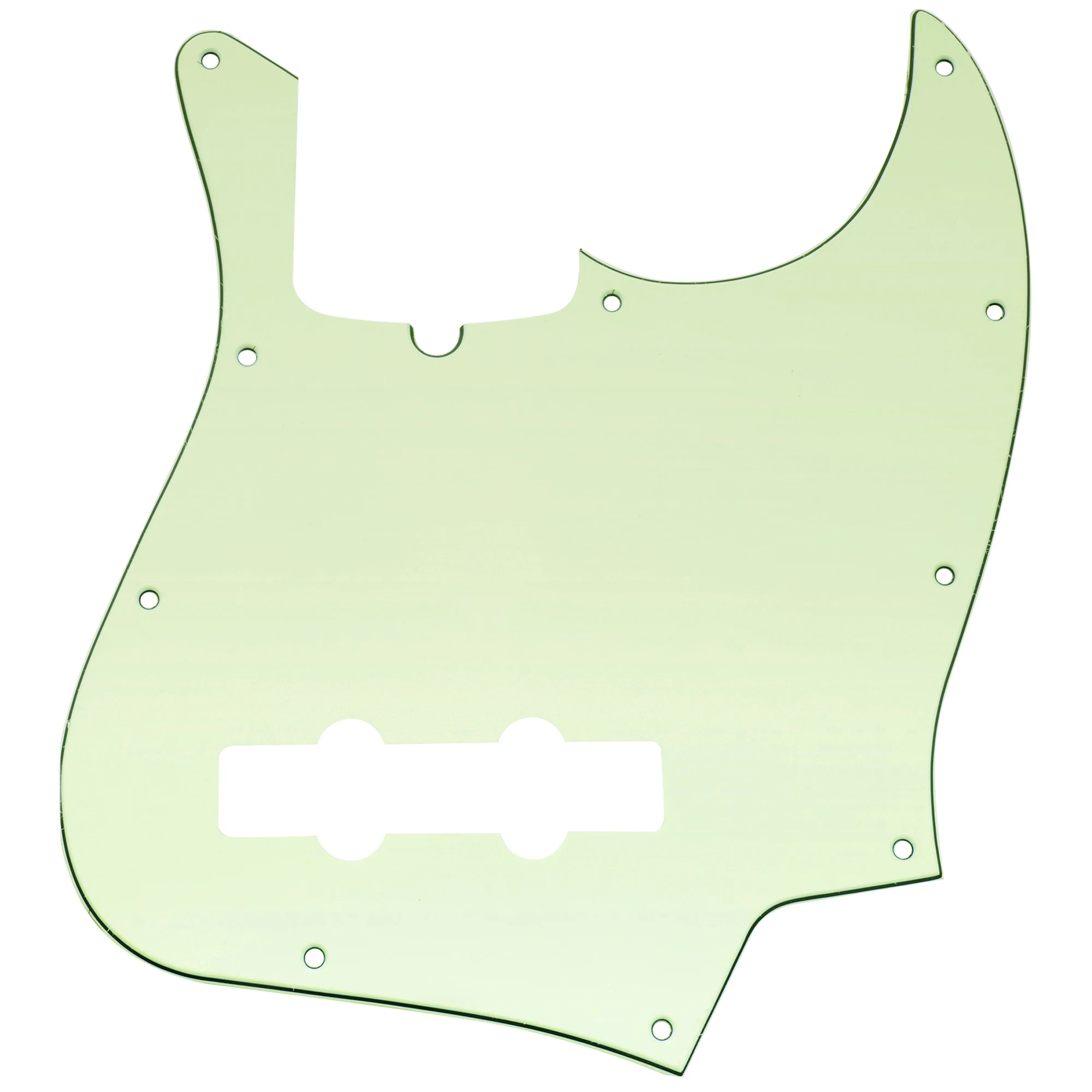 Musiclily Pro 10-Hole Modern Style J Bass Pickguard for 4 String American Jazz Bass