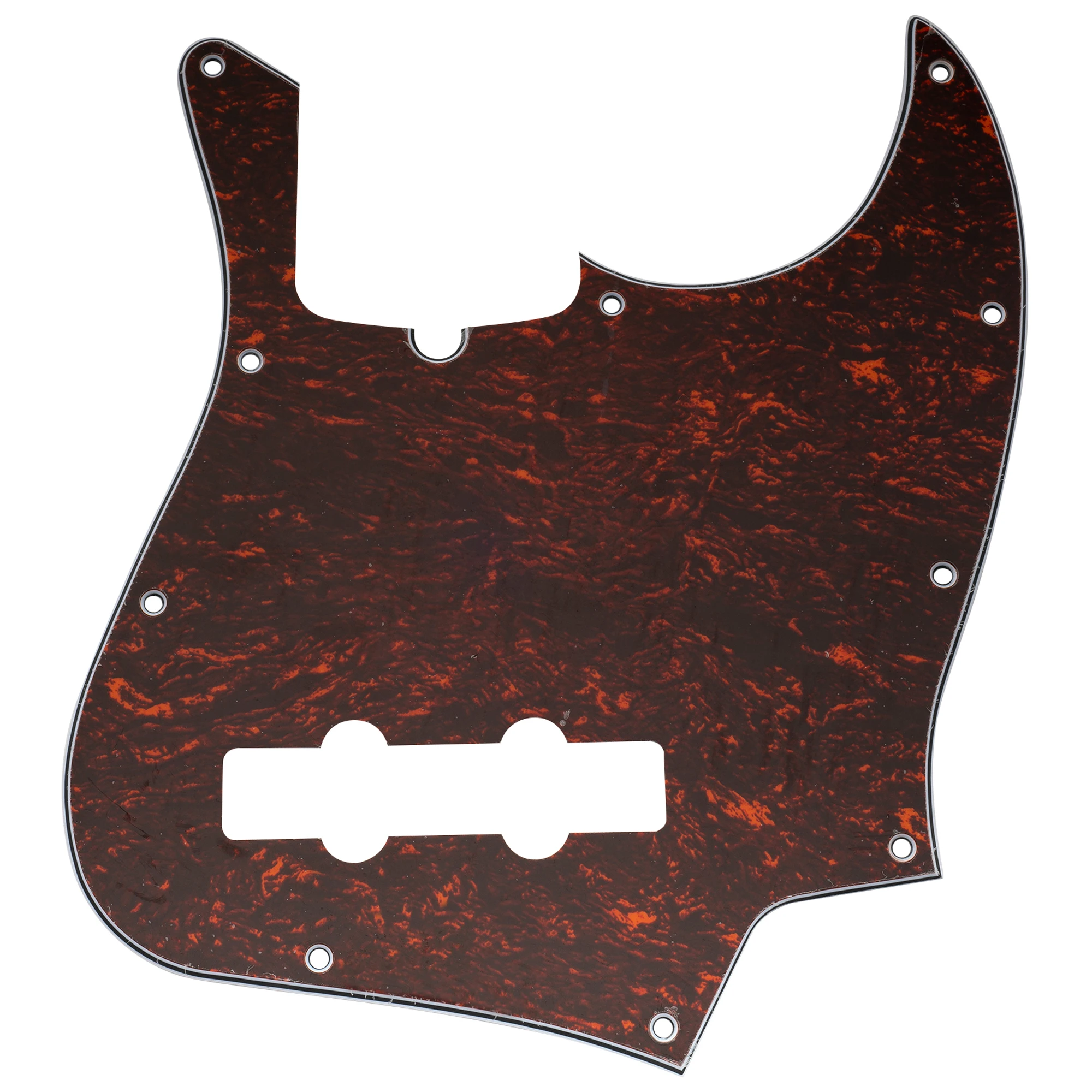 Musiclily Pro 10-Hole Modern Style J Bass Pickguard for 4 String American Jazz Bass