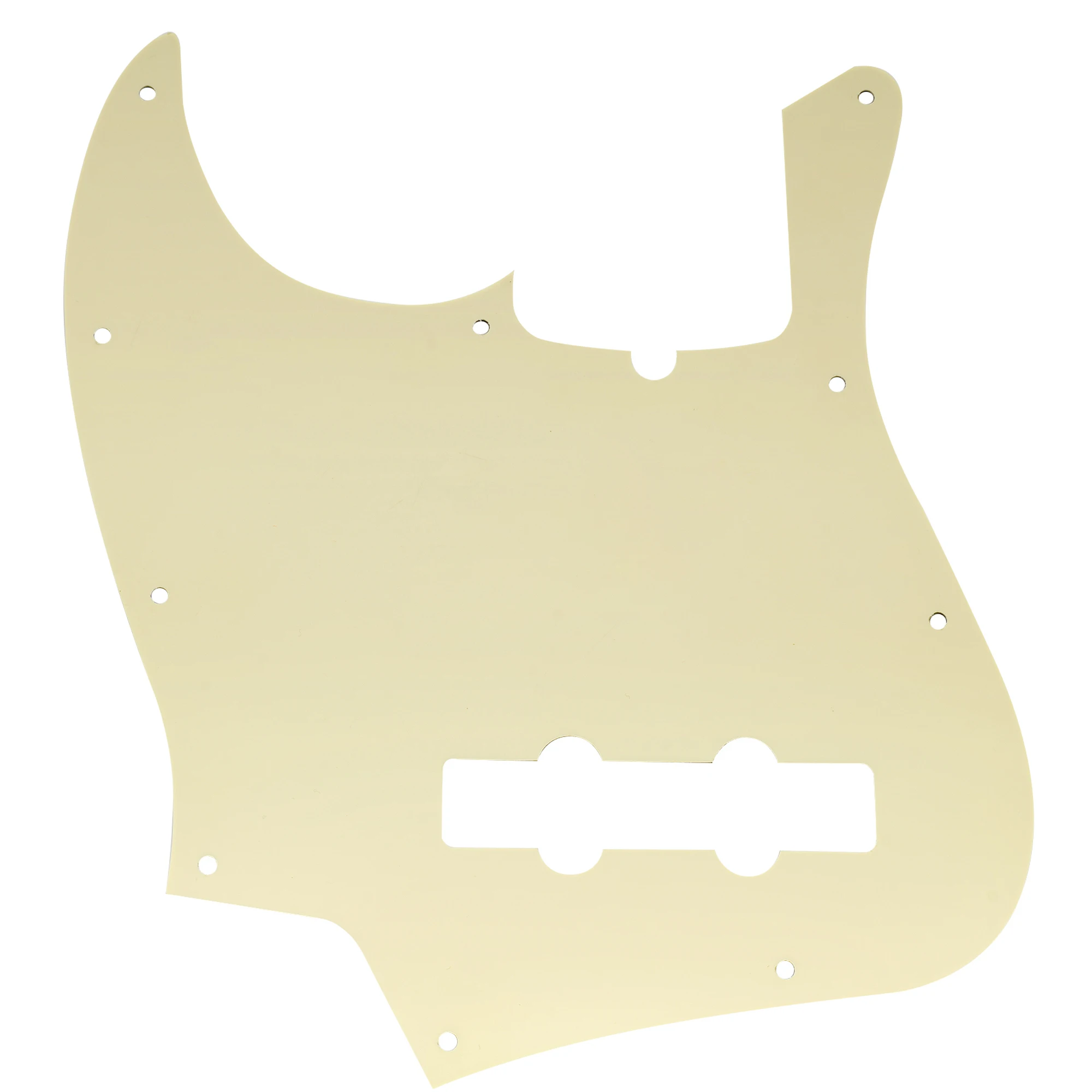 Musiclily Pro 10-Hole Modern Style J Bass Pickguard for 4 String American Jazz Bass