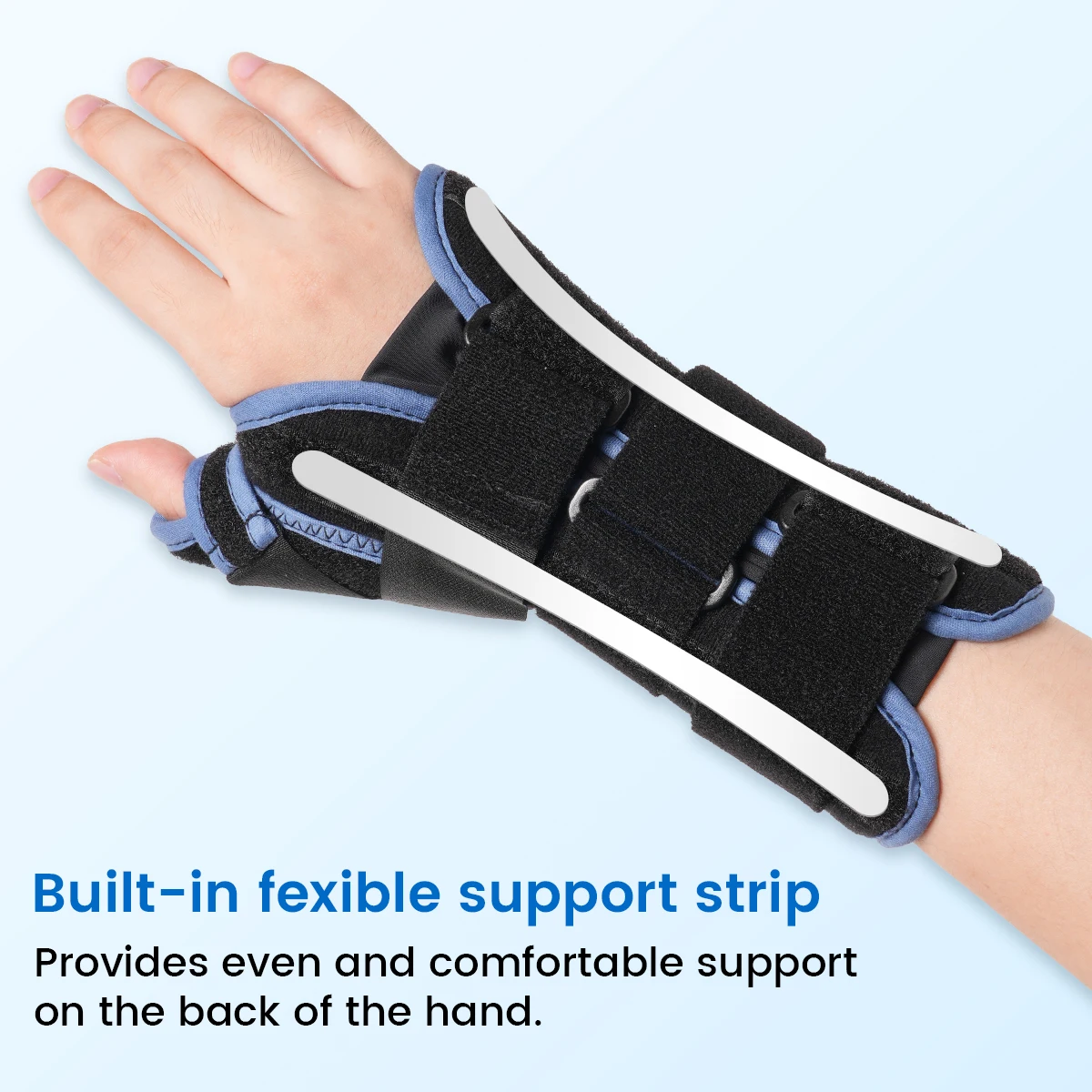 VELPEAU Wrist Splint Medical for Carpal Tunnel Pain, Tendonitis and Arthritis, Wrist Brace with Adjustable Thumb Support
