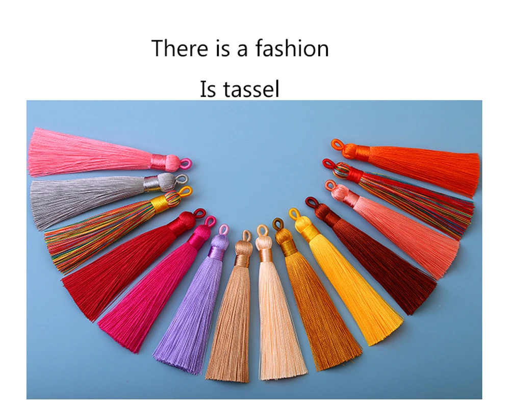 2/5/10PCS 8cm Polyester Silk Tassel Vertical Tassel Decoration Crafts DIY Jewelry Home Decoration Sewing Curtain Accessories